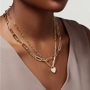 Ana Luisa 14K Gold on Brass “SUMMER” stack (2 necklaces)